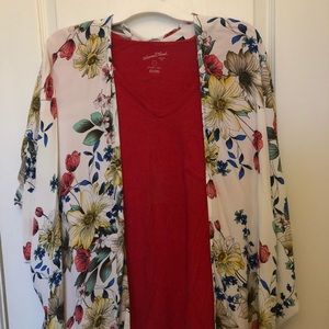Boutique floral kimono